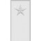 Ekena Millwork Standard Foster Star Plinth Block With Beveled Edge, 4"W x 8"H x 3/4"P PBP040X080X075FOS07 - alternate 4
